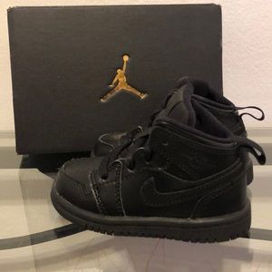 All  Black Toddler Jordan 1’s